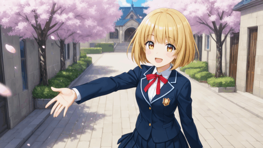 金髪ショートボブ美少女