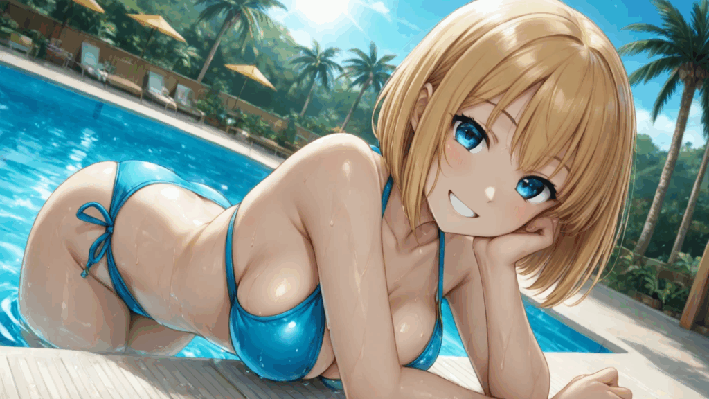 金髪ショートボブ美少女